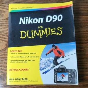 Nikon D90 For‎ Dummies Guide Book Photography Techniques Full Color
